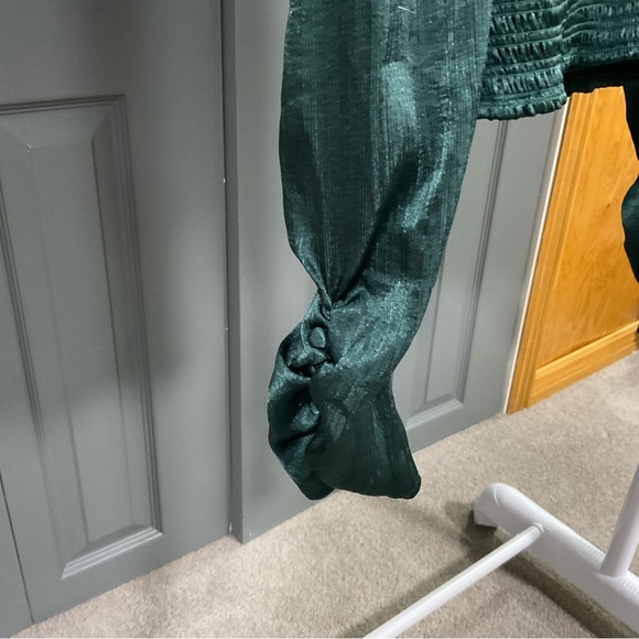 Free People Santiago Top Size XS Emerald Green - Picture 11 of 12